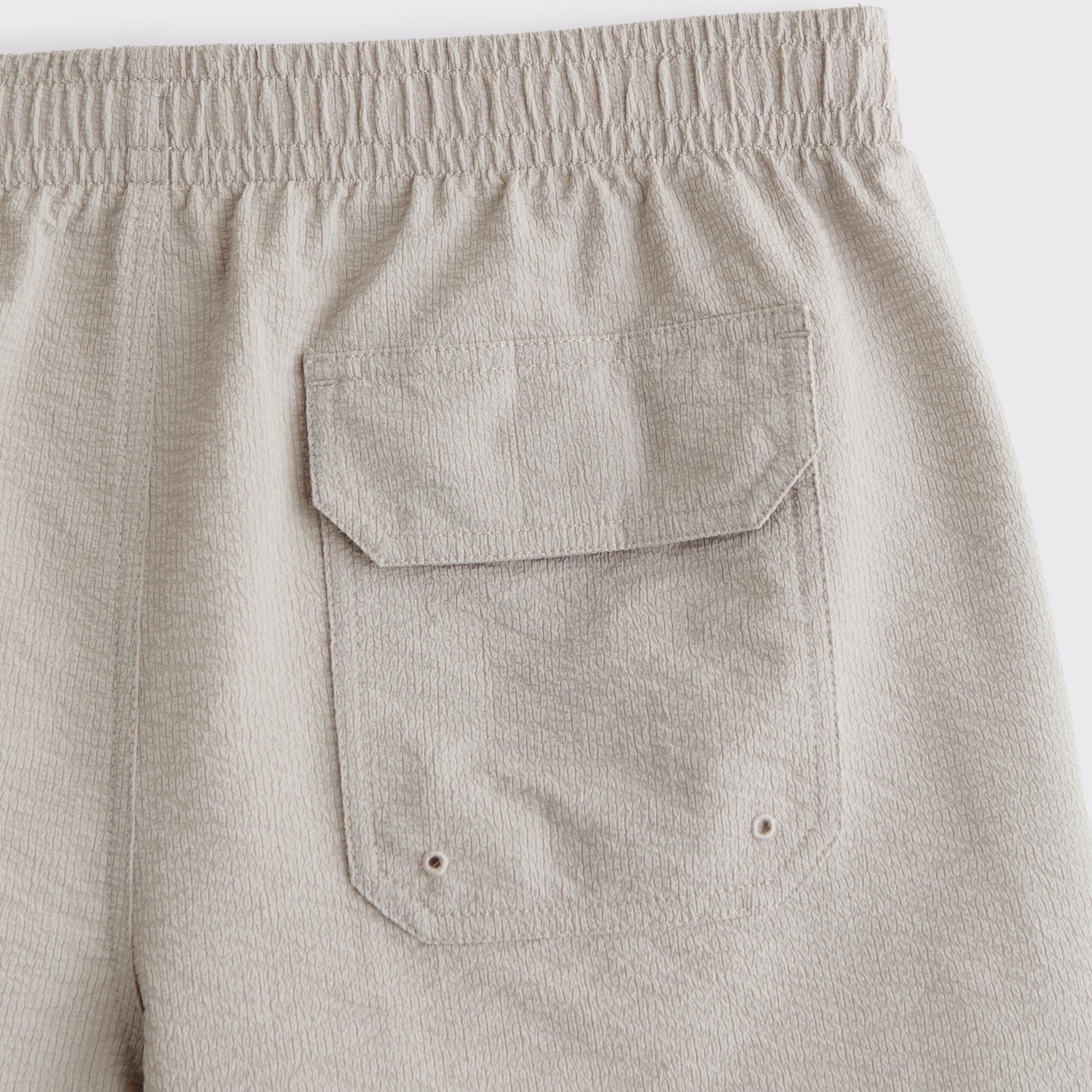 Pull-On Micro-Seersucker Swim Trunk Product Image