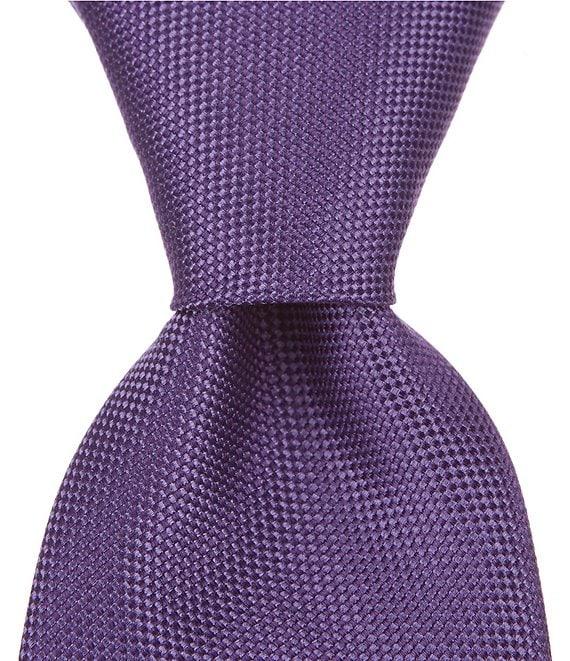 Roundtree & Yorke Trademark Plenny Solid Narrow 3 1/8#double; Silk Tie Product Image