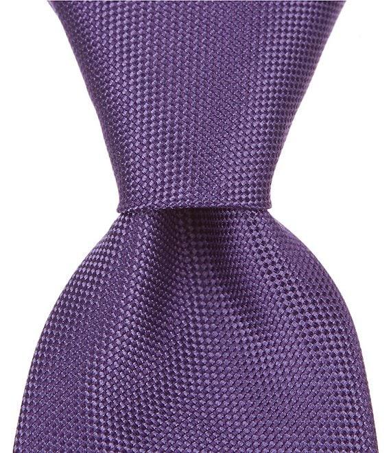 Roundtree & Yorke Trademark Plenny Solid Narrow 3 1/8#double; Silk Tie Product Image