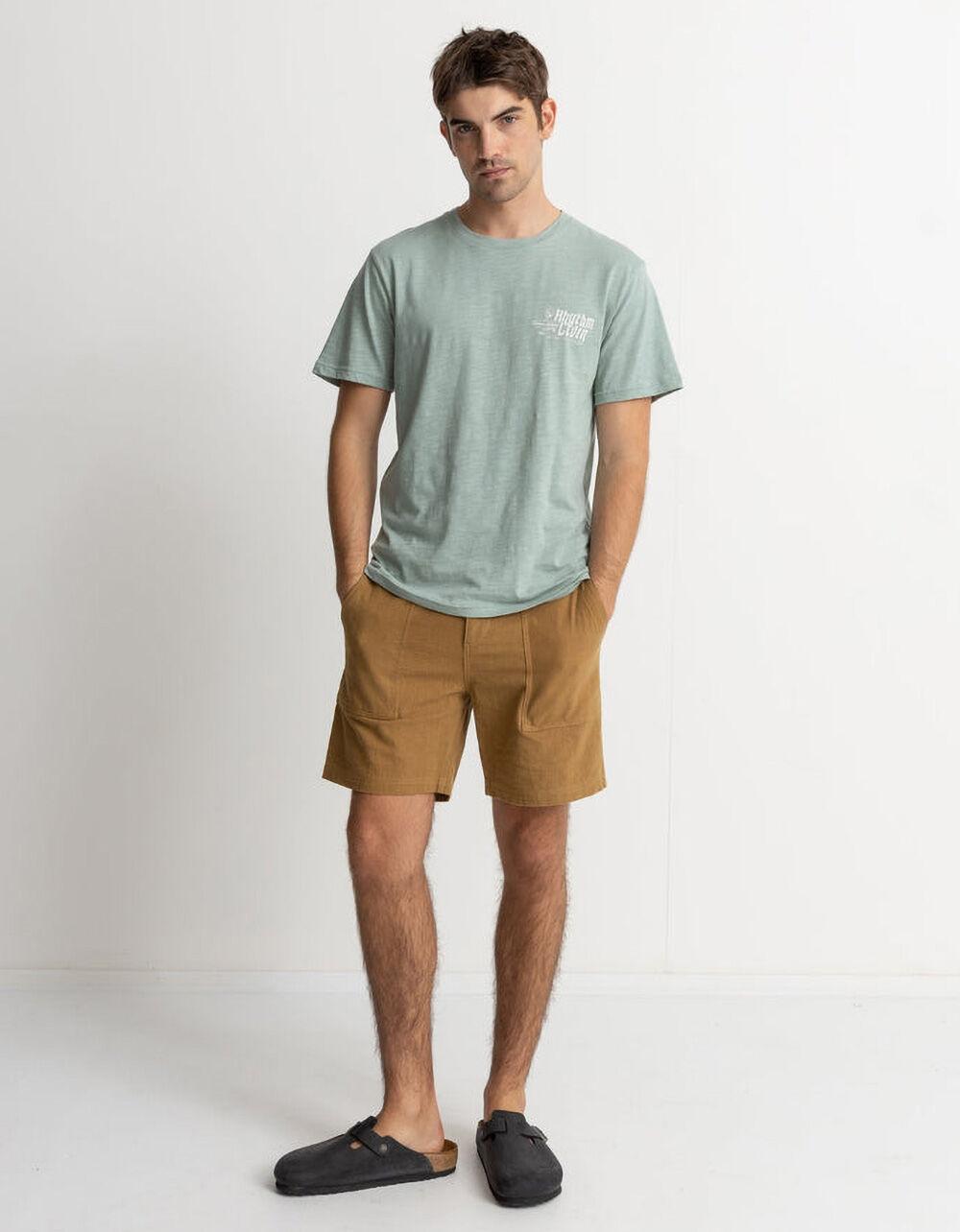 RHYTHM Livin Slub Mens Tee - SEAFOAM Product Image