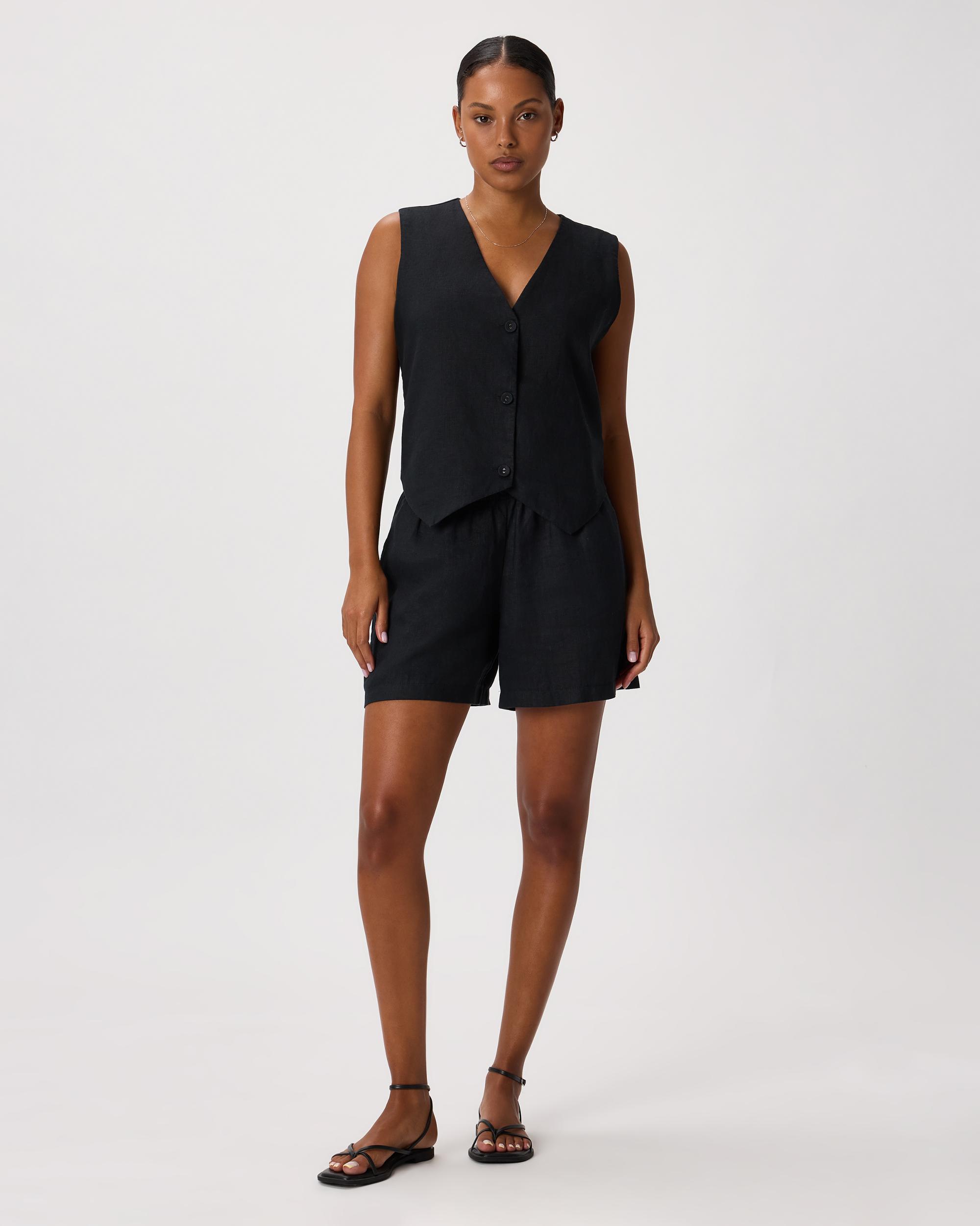 Quince | Women's 100% European Linen Vest Product Image