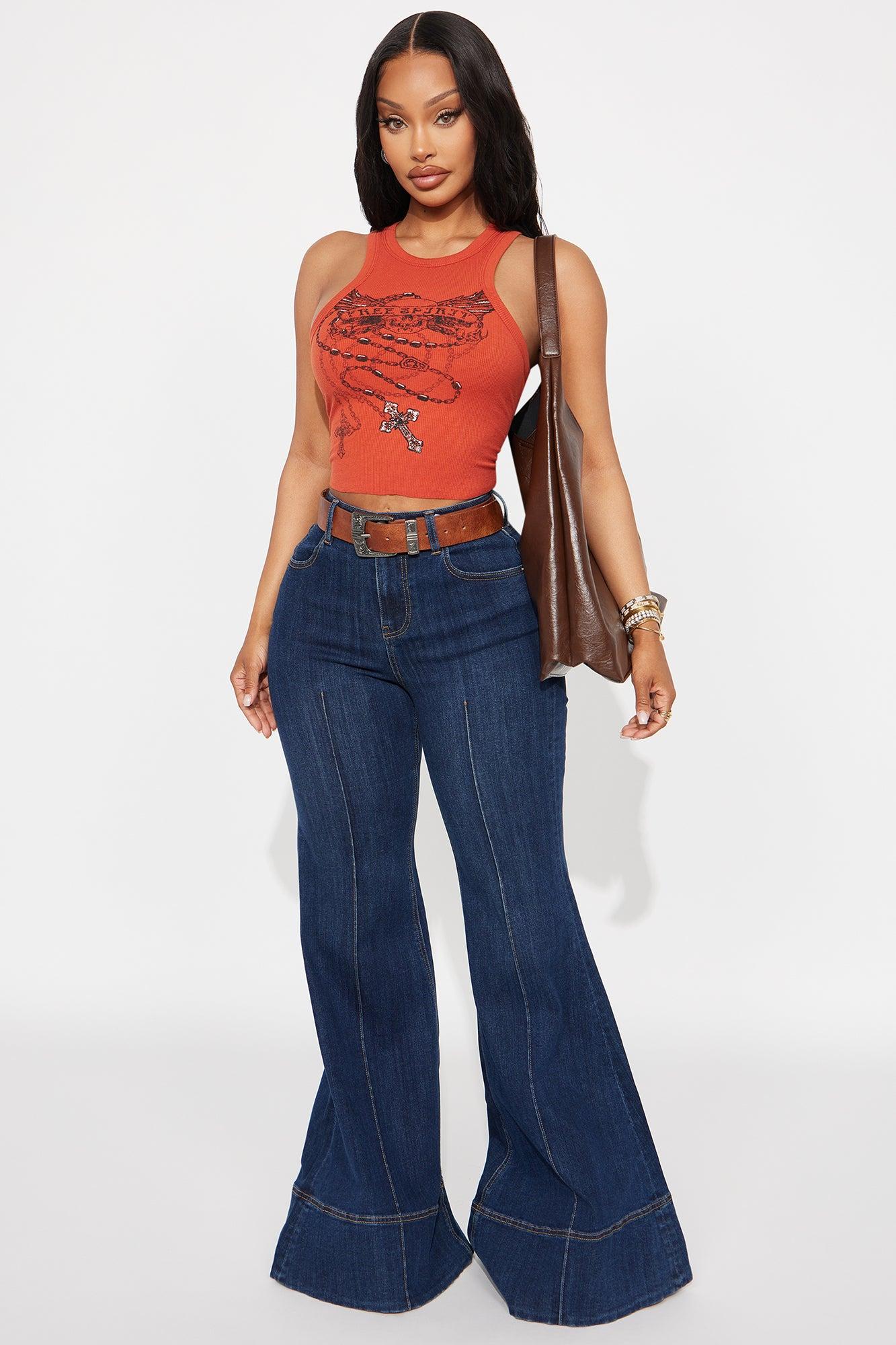 Free Spirit Ribbed Tank Top - Rust Female Product Image