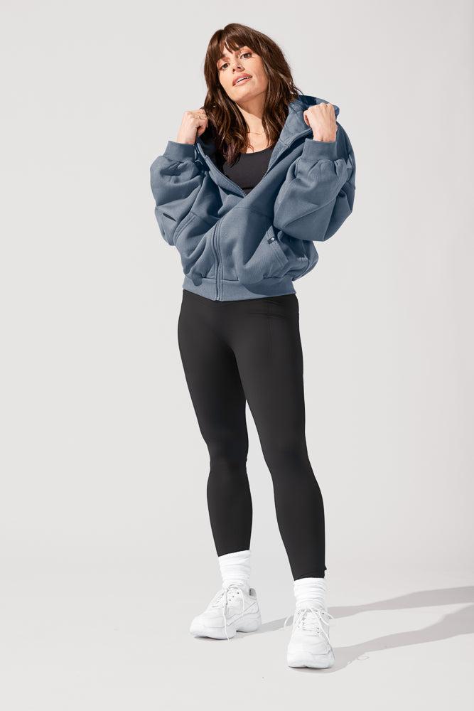 Zip Cloud Hoodie - Denim Blue Product Image