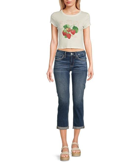 Silver Jeans Co. Britt Low Rise Curvy Fit Capris Product Image