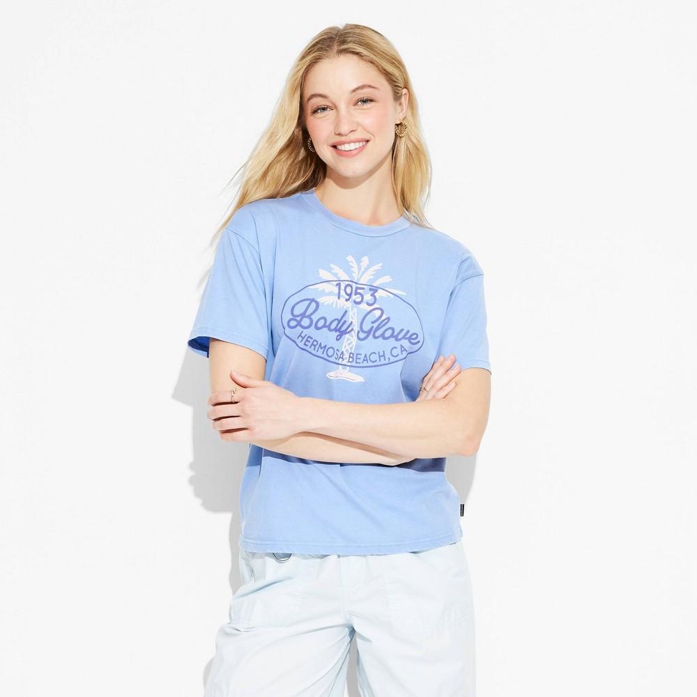 Women's Body Glove Hermosa Beach Oversized Short Sleeve Graphic T-Shirt - Blue 3X Product Image