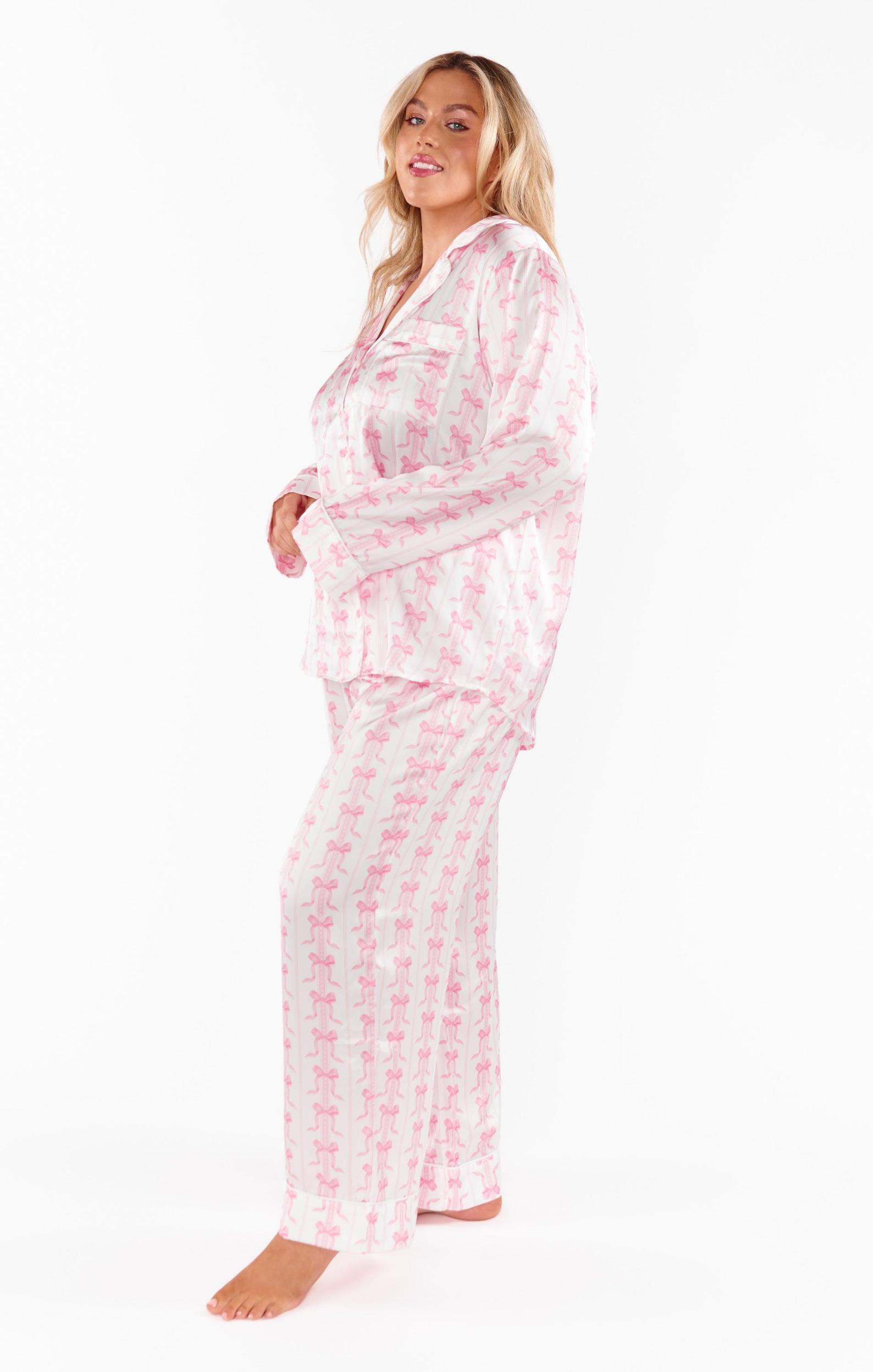 Classic PJ Set ~ Samantha Bow Silky Product Image