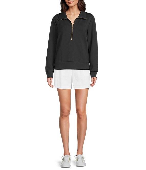 Lilly Pulitzer Eleni UPF 50+ Luxe Terry Half-Zip Long Sleeve Pullover Product Image