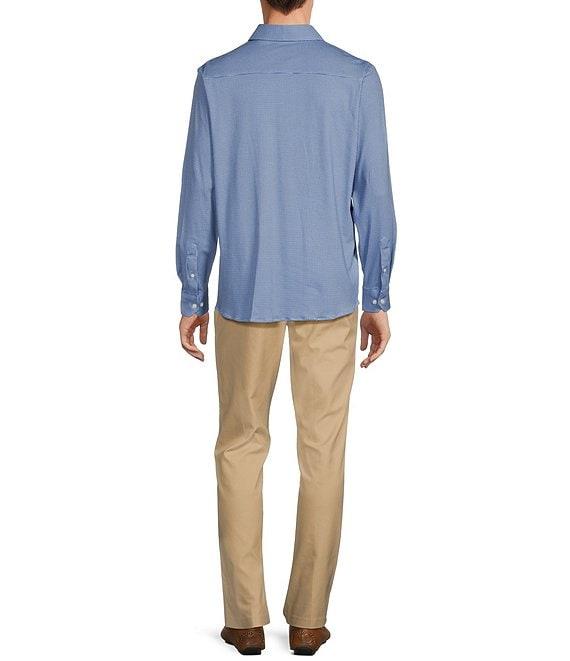 Hart Schaffner Marx State Street Essentials Albini 4FLEX Long Sleeves Mini Tile Spread Collar Coat Front Shirt Product Image