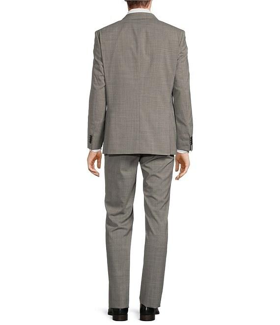 Hugo Boss Slim Fit Flat Front Micro Check Pattern 2-Piece Suit Product Image