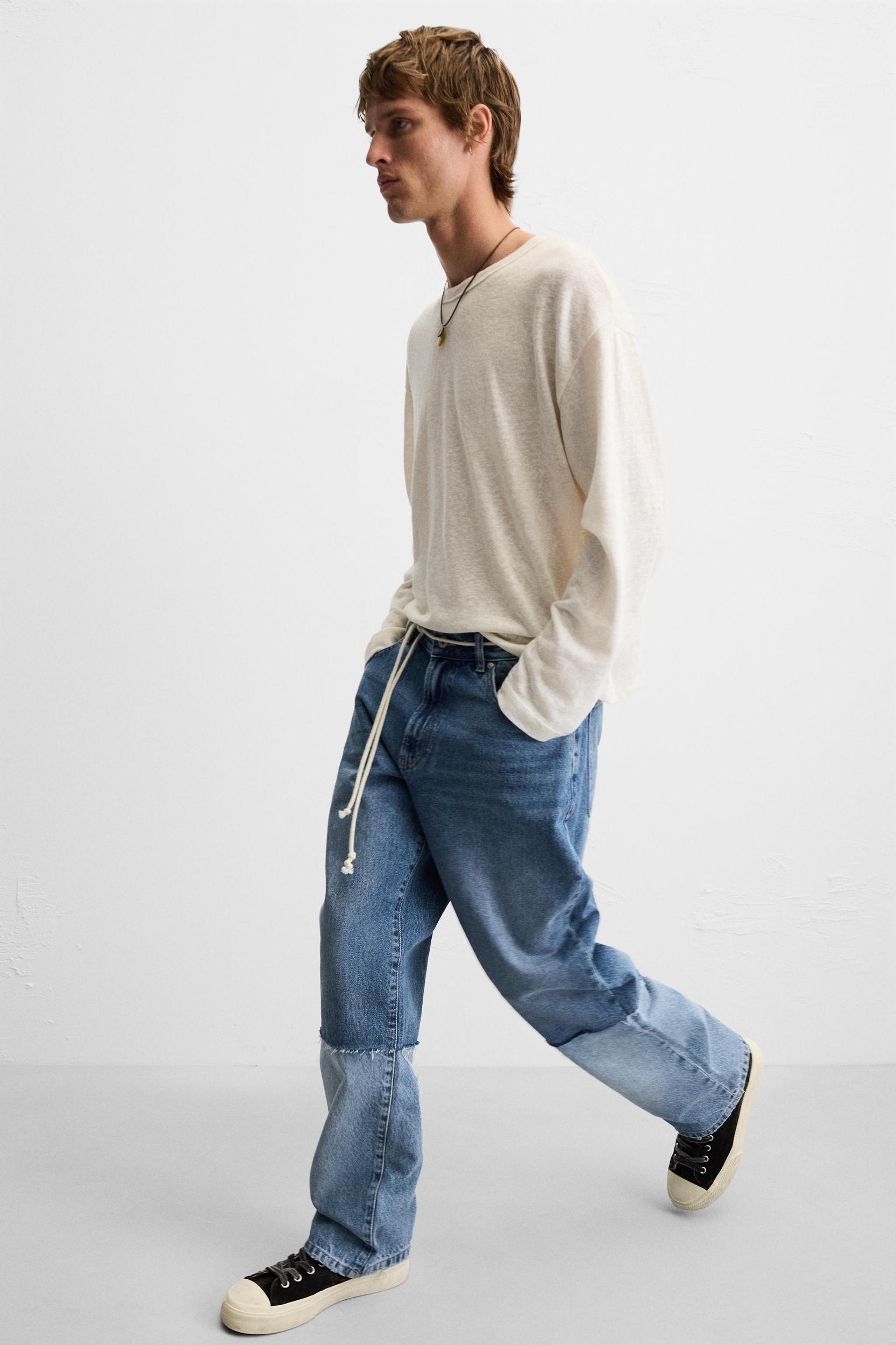 PATCHWORK RELAXED FIT JEANS Product Image