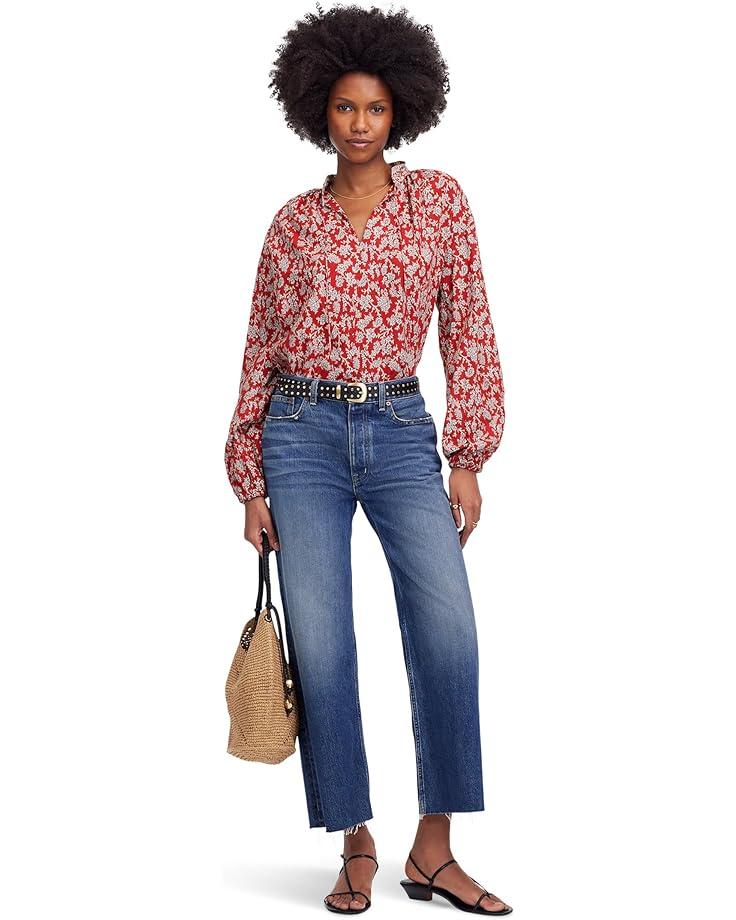Women's Madewell Tara Top - Printed Cotton Viscose Voile Product Image