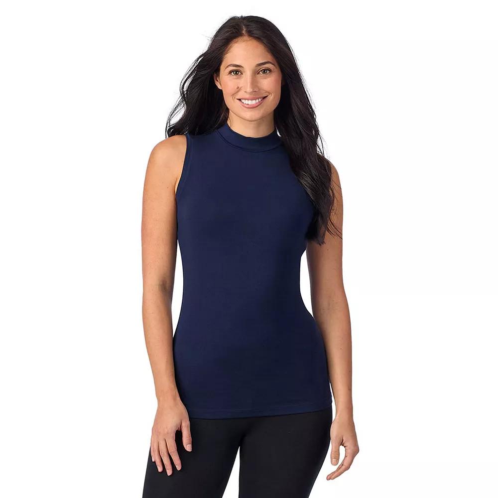 Women's Cuddl Duds® Softwear with Stretch Sleeveless Mock Neck Tank Top,  Product Image