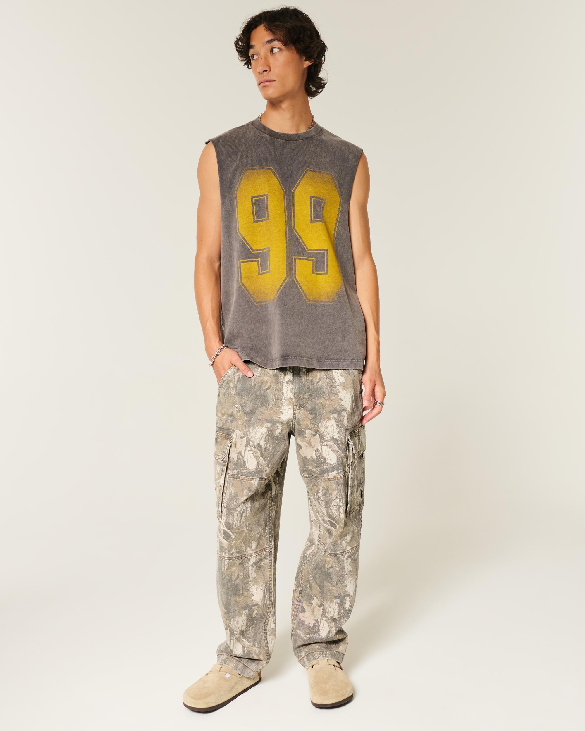 Camo Skater Baggy Cargo Pants Product Image