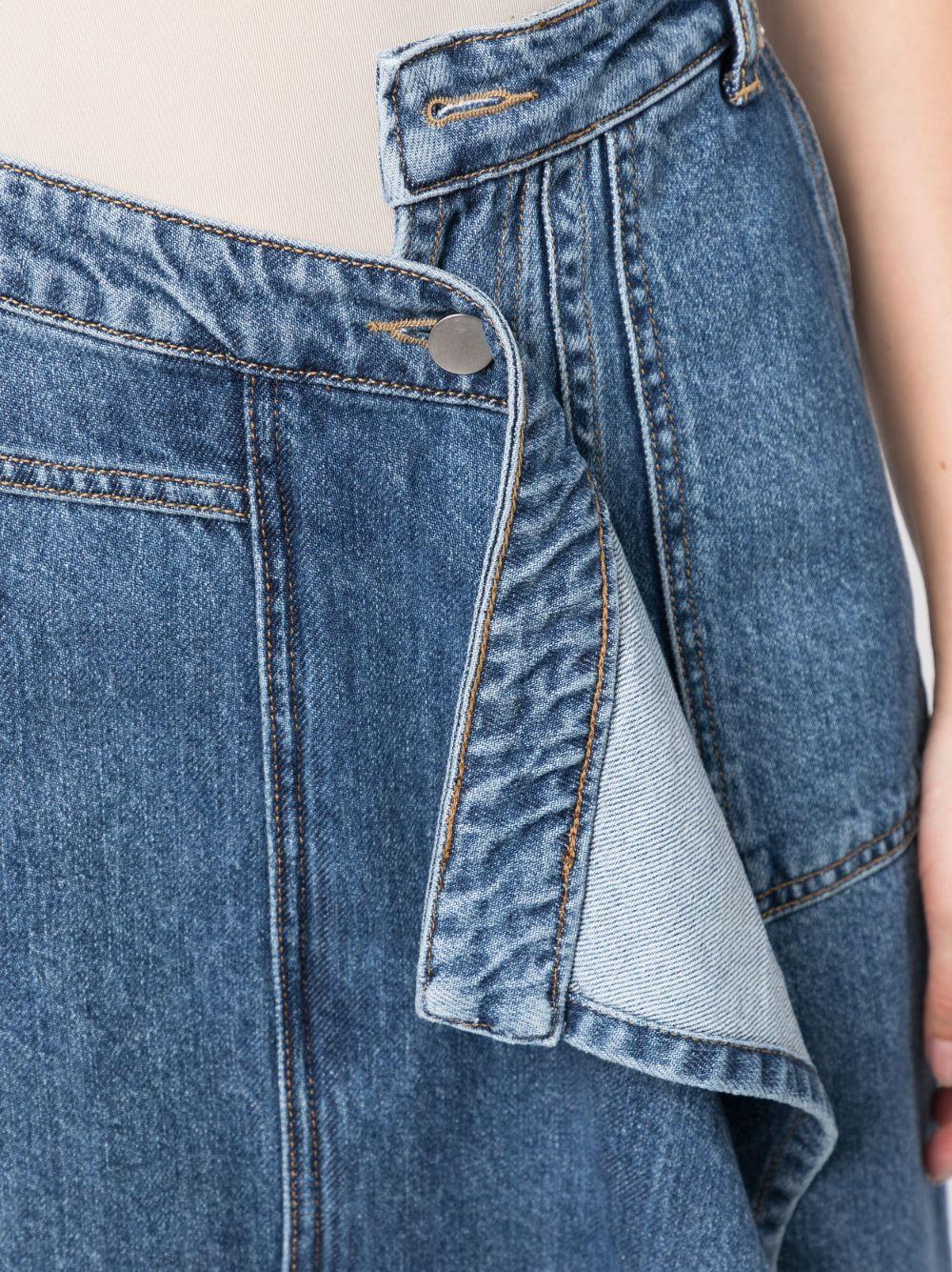 asymmetric denim skirt  Product Image