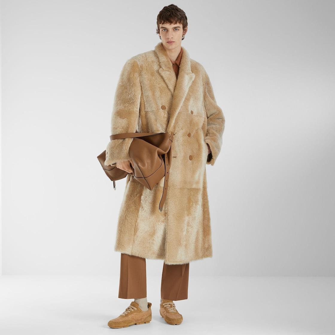 Fendi Fit sneakers Beige leather low-tops Product Image