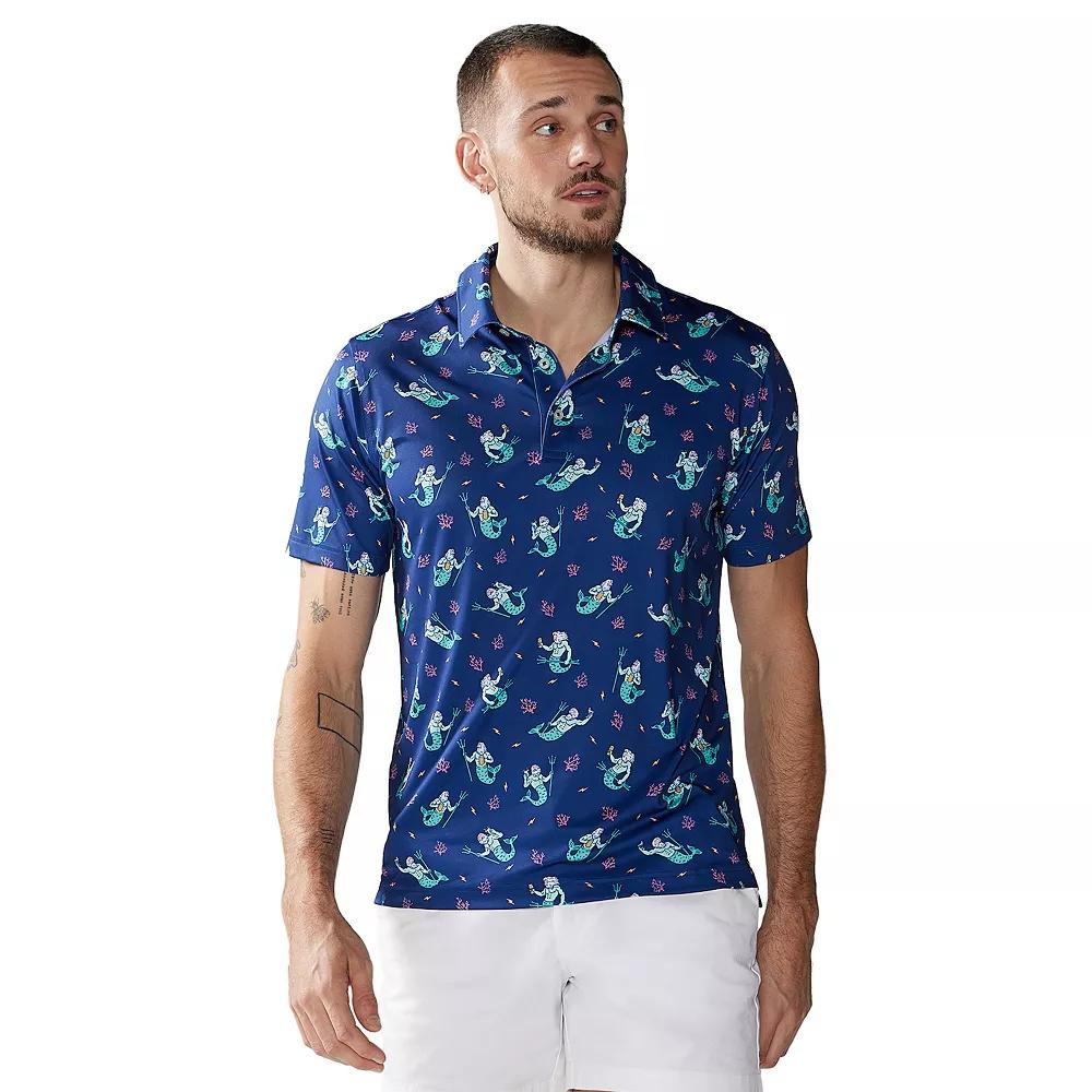 Men's Chubbies Performance Polo Shirt, Size: Large, Blue Product Image