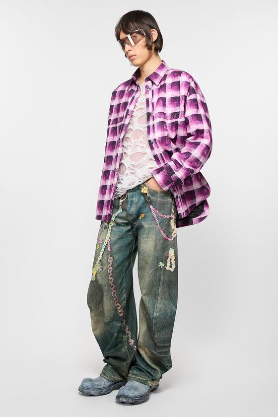 Check button-up shirt Product Image