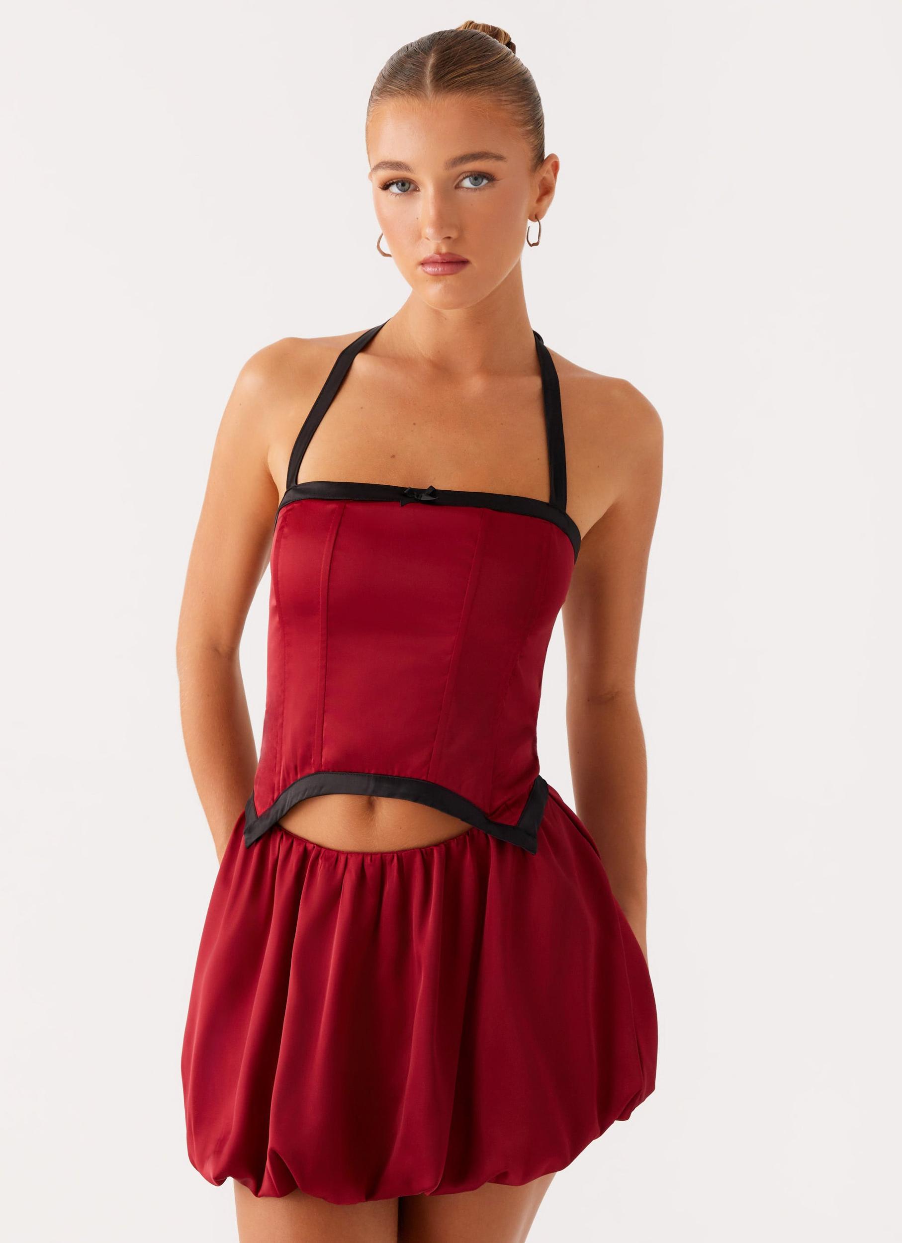 Pacific Mini Dress - Red Product Image