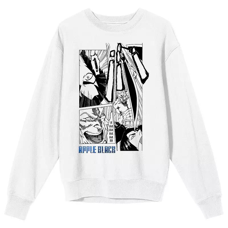 Men's Apple Black Manga Page Sano Long Sleeve Graphic Tee,  Product Image