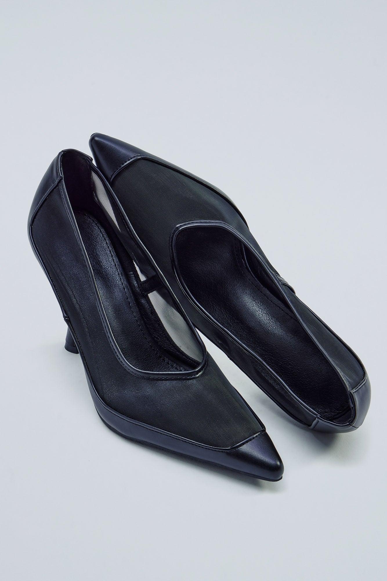 Viola Mesh Heels - Black Product Image