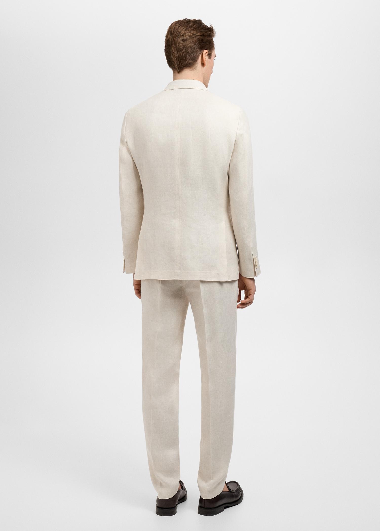 Amalfi 100% linen slim-fit suit blazer - Men | MANGO USA Product Image