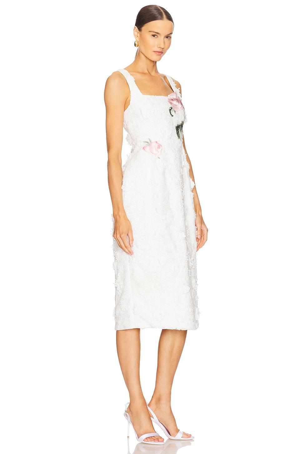 Larissa Embroidered Lace Midi Dress LEO LIN Product Image