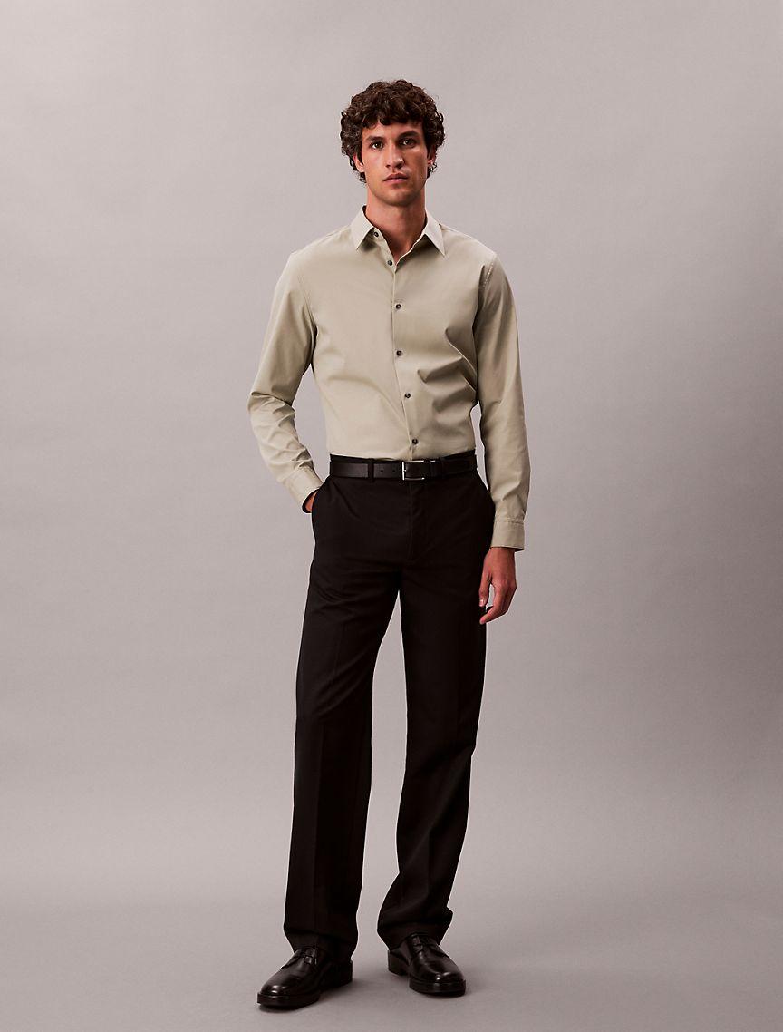 Supima Stretch Cotton Slim Shirt Product Image