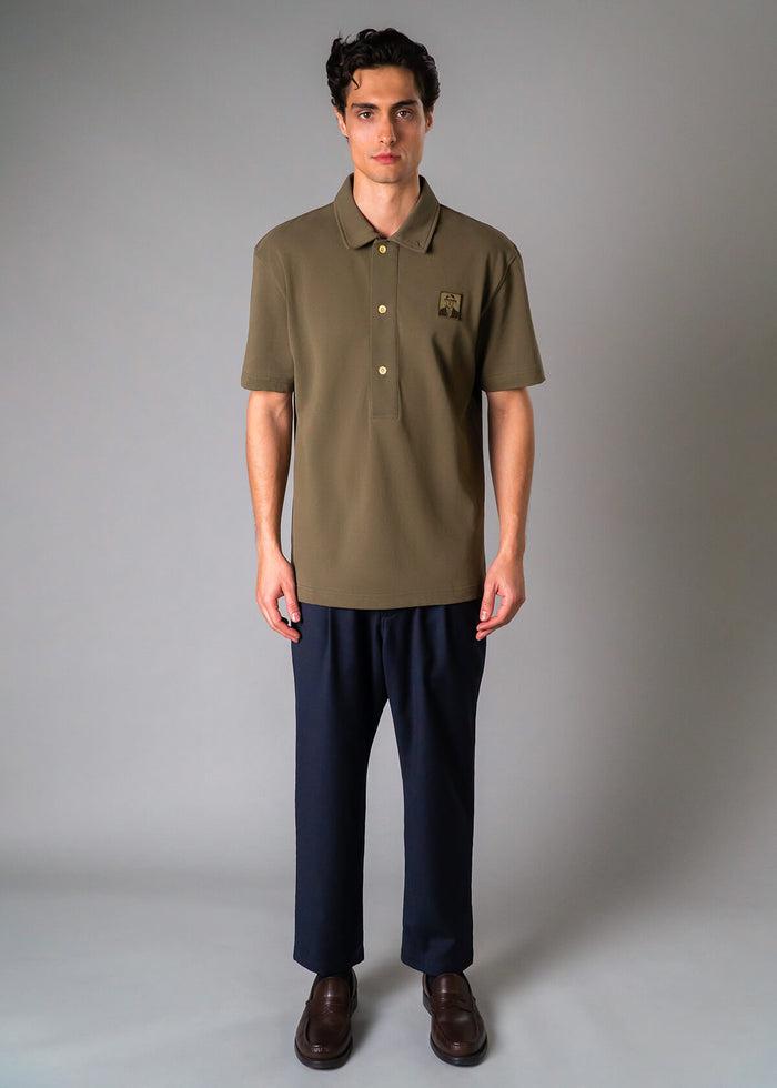 Pique Polo Olive Product Image