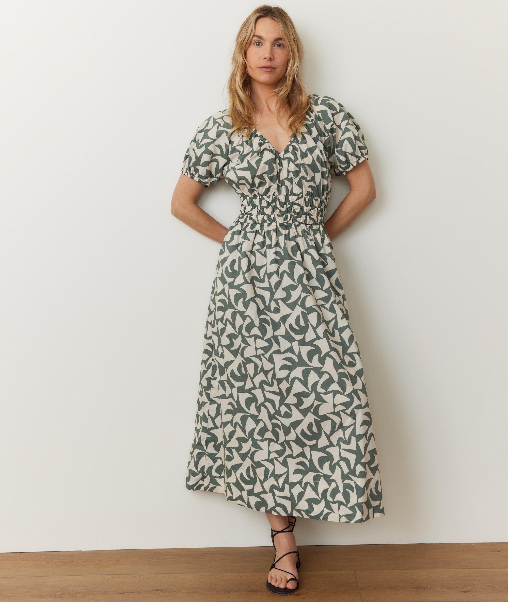 Emery Poplin Midi Dress Product Image