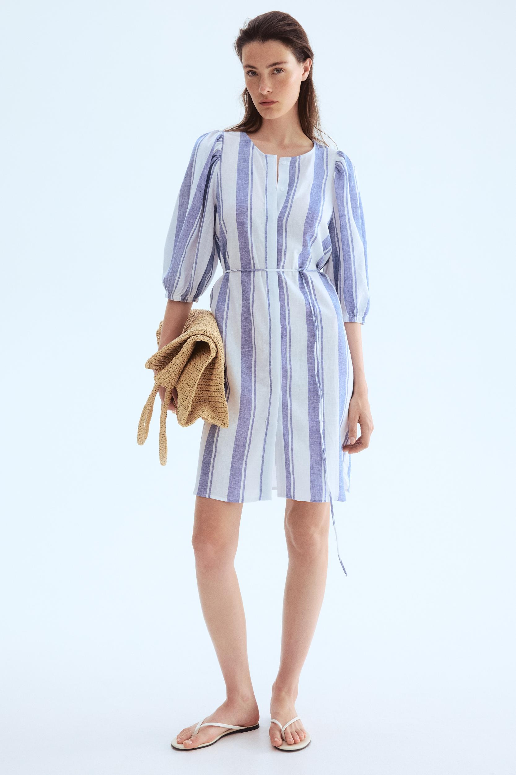 Linen-Blend Dress Product Image