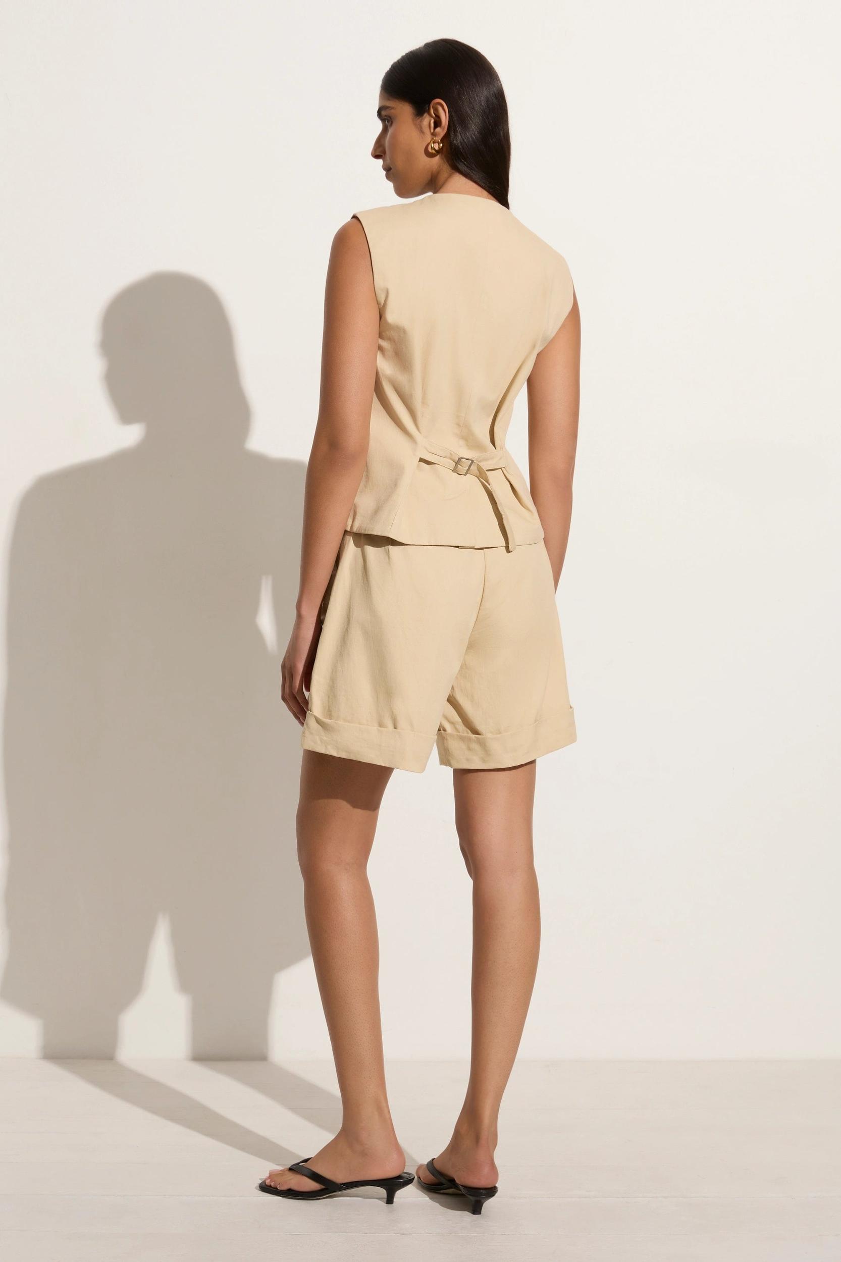 Delfina Vest Bleached Sand - Final Sale Product Image