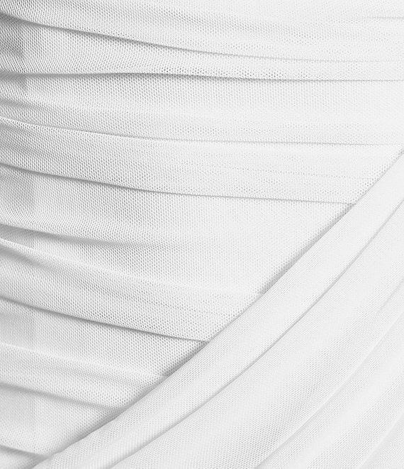 I.N. San Francisco Strapless Ruched Mesh Drape Side Mini Dress Product Image