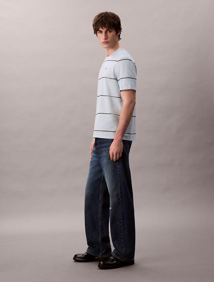 Cotton Stripe Relaxed T-Shirt  Product Image