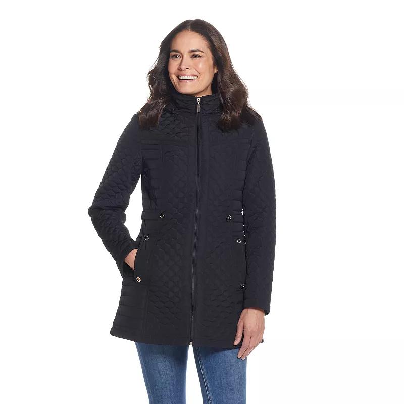 Women's Gallery Hooded Quilted Coat,  Product Image