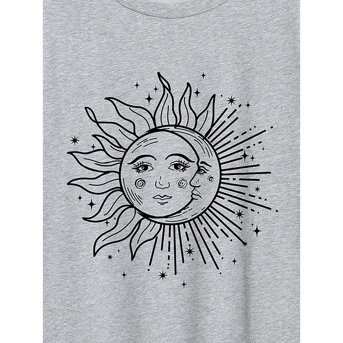Plus Size Puppy Love Printed Round Neck T-Shirt Mediumgray Women Non Animals Round Neck Everyday-Casual T-shirts BloomChic 12/L Product Image