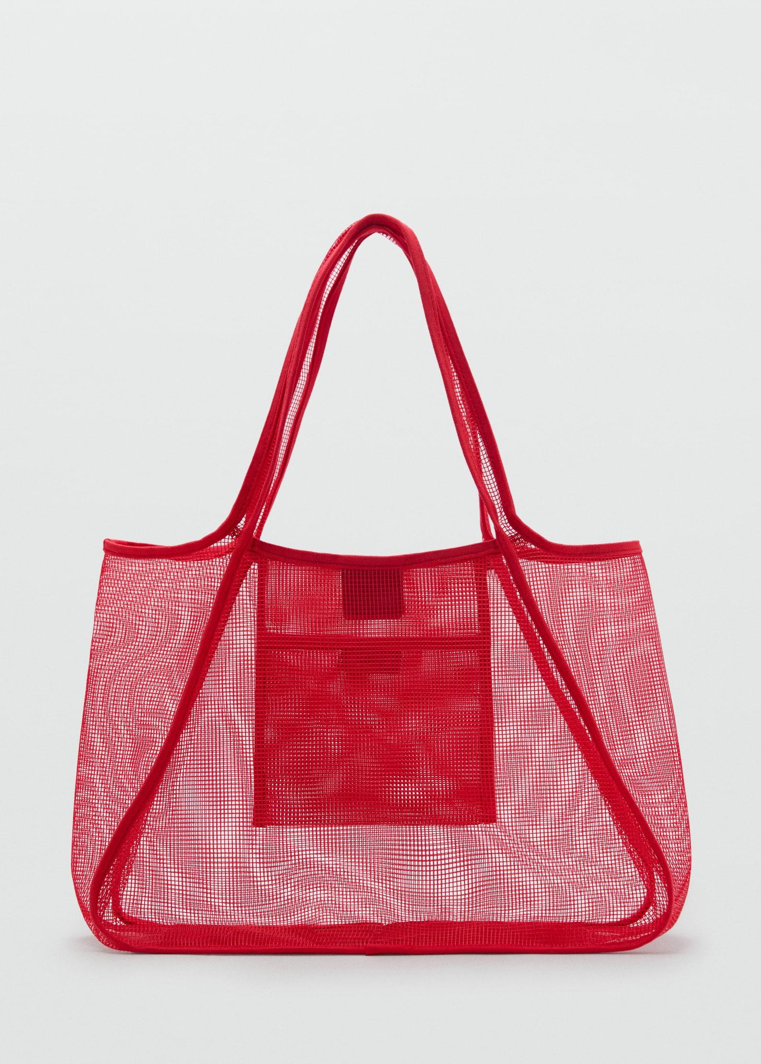 Mesh shopper bag - Women | MANGO USA Product Image