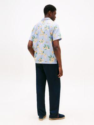 Regular Fit Floral Print Camp Shirt Product Image