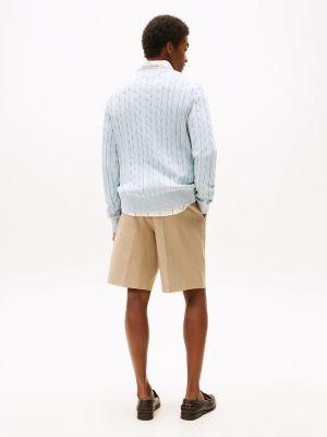 Classic Cable Knit Crewneck Sweater Product Image