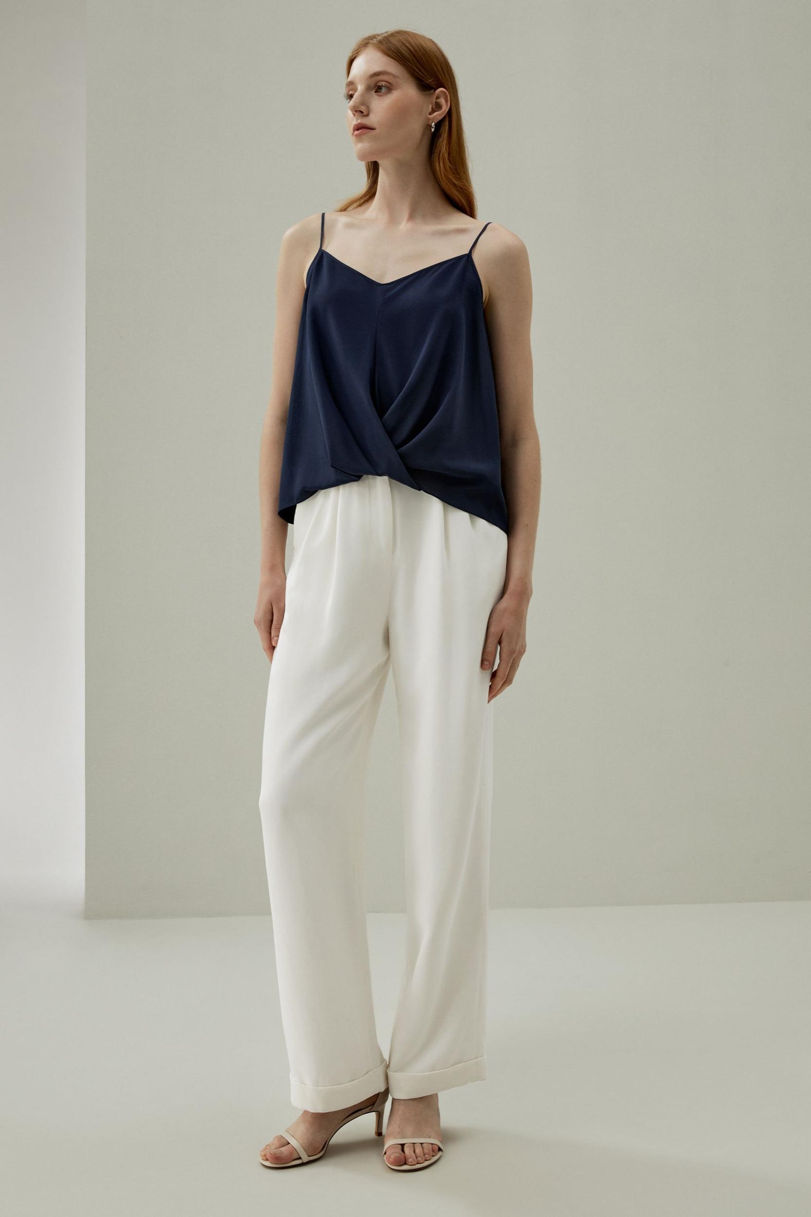 Thin-Strap Crêpe de Chine Cami Product Image