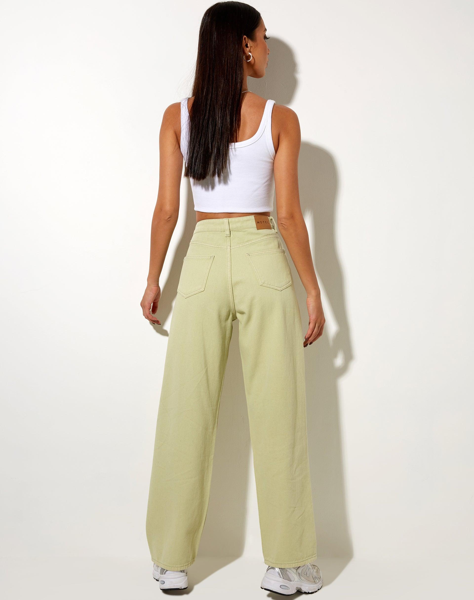 Parallel Jeans in Sage Product Image