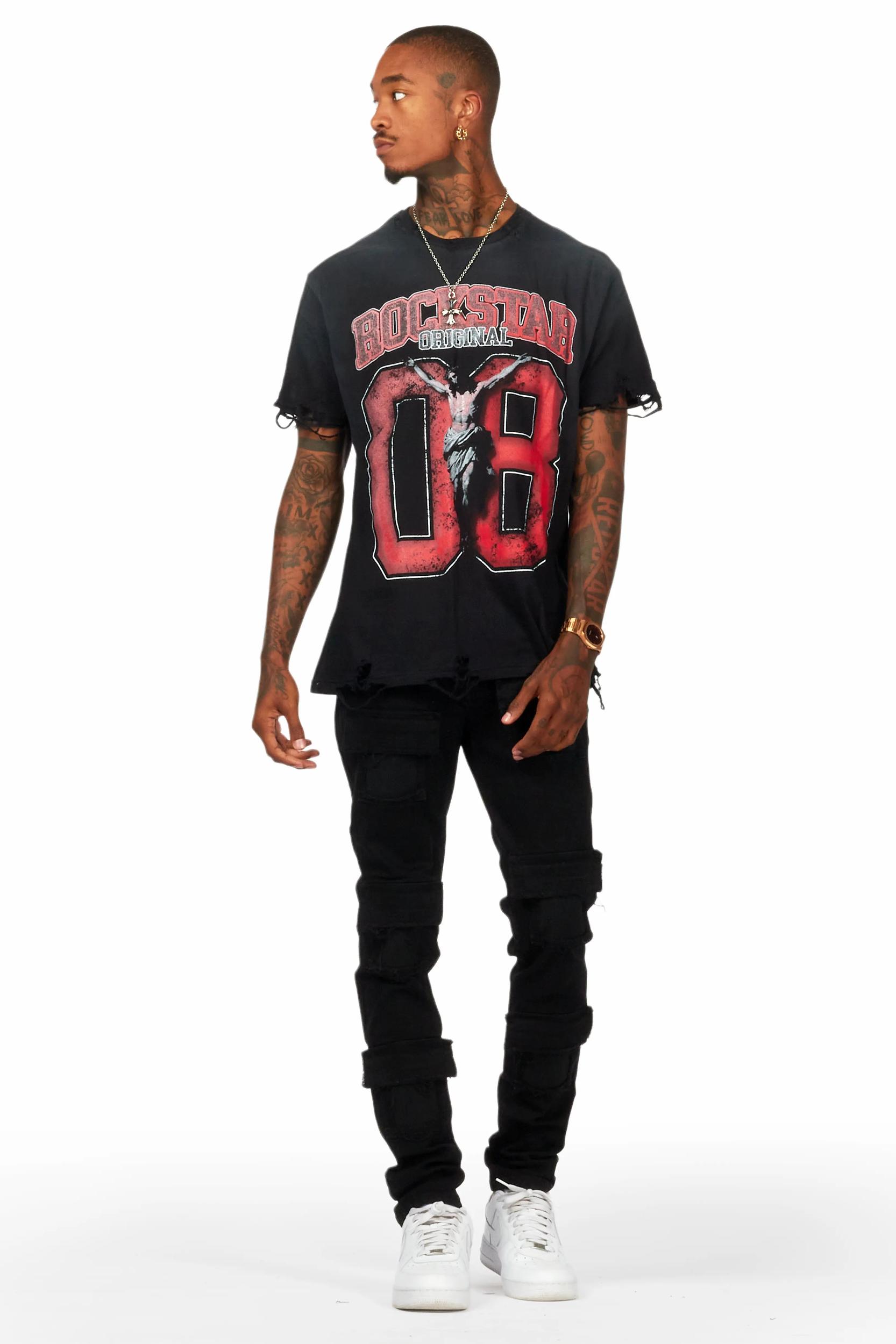 Petrus Black Slim Fit Jean Male Product Image