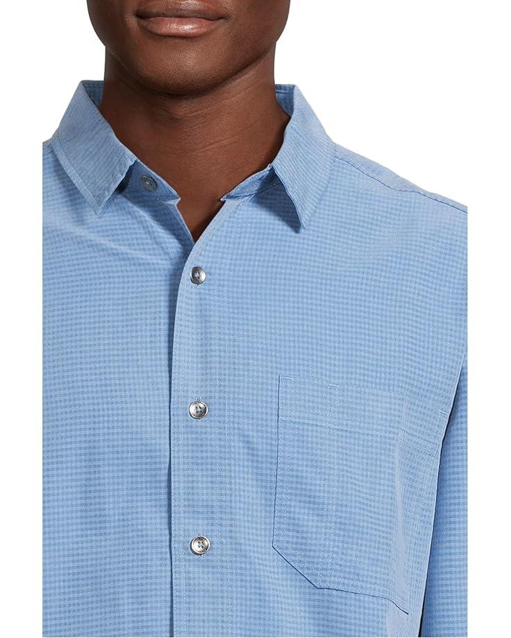 Herringbone Long Sleeve Button Front Shirt Product Image