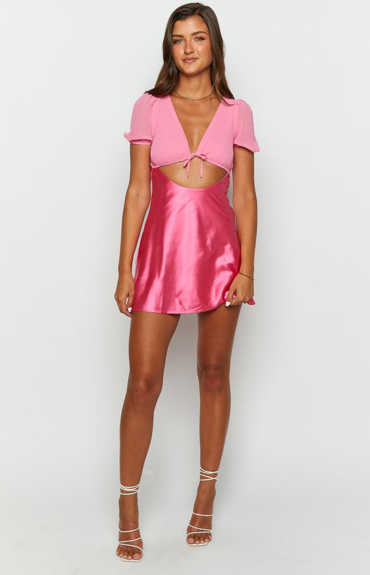 Maxine Pink Cap Sleeve Mini Dress Baby Product Image