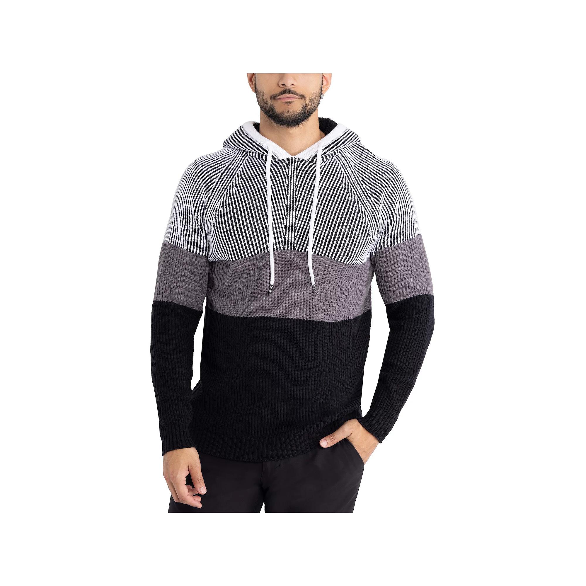 Men's Xray Regular-Fit Colorblock Pullover Hooded Sweater,  Product Image