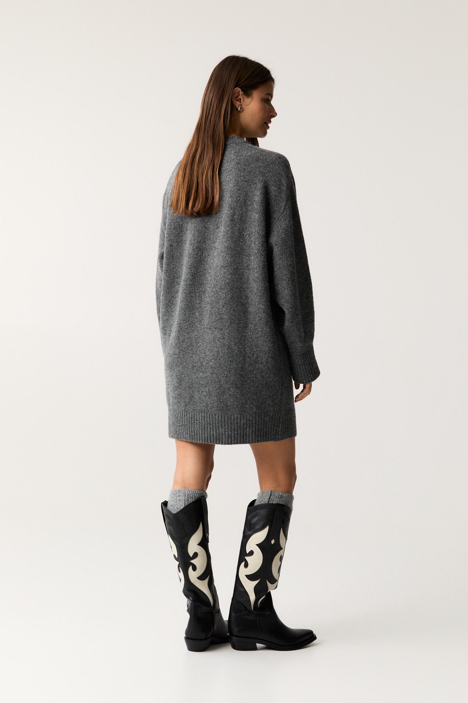 Long sleeve knit dress Product Image