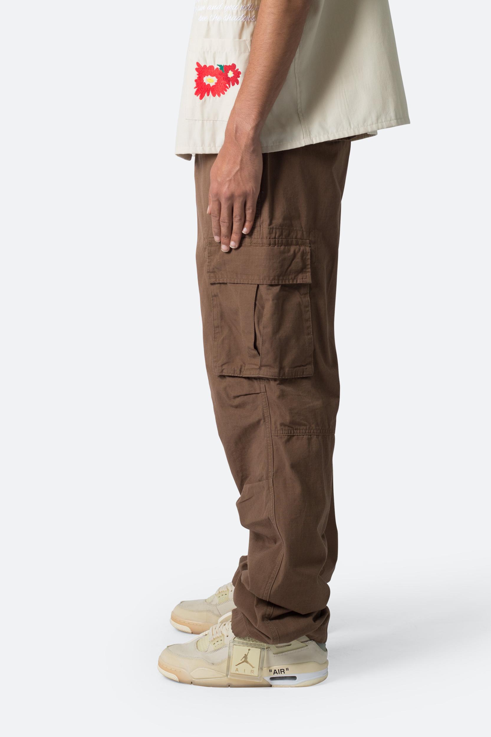 Ultra Baggy Vintage Cargo Pants - Brown Product Image