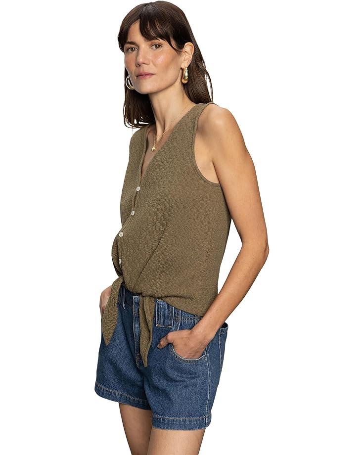 V Neck Tie Tank Product Image