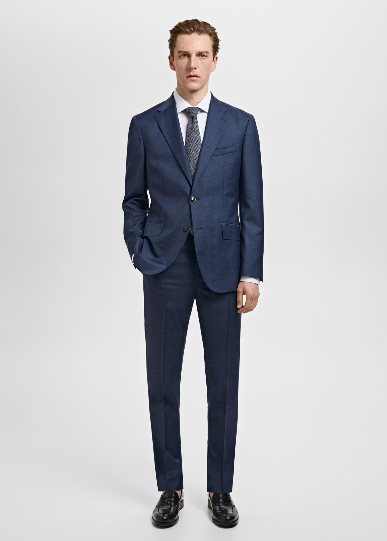 Venice 100% virgin wool suit pants - Men | MANGO USA Product Image