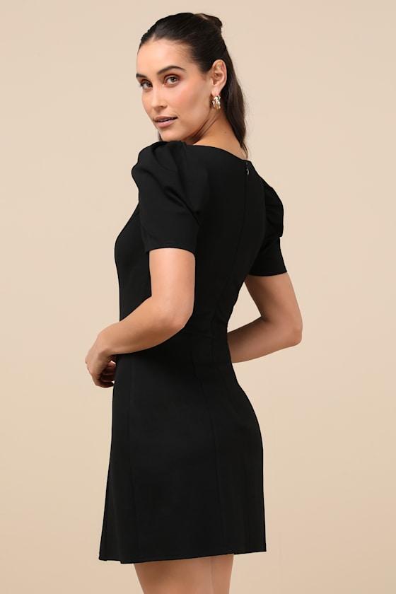 Kasai Black Short Sleeve Mini Dress Product Image
