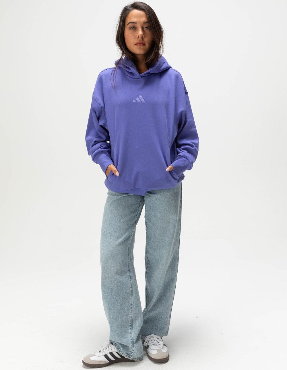 ADIDAS All SZN Womens Boyfriend Hoodie - LIGHT GRAY Product Image